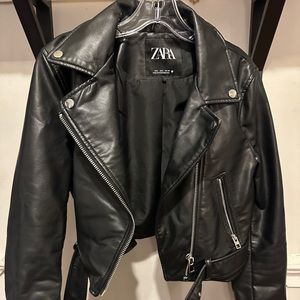 ZARA faux leather jacket